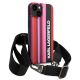 3. Etui Karl Lagerfeld Color Stripes Strap na iPhone 14 - różowe