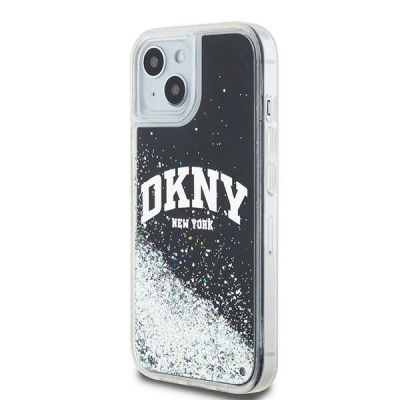 2. Etui DKNY Liquid Glitter Big Logo na iPhone 15 Plus / 14 Plus - czarne