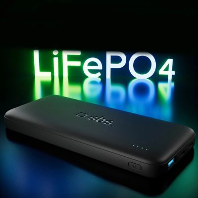 2. Powerbank SBS Infinity 10000mAh 10W LiFePo₄ USB-A USB-C - czarny