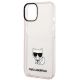 6. Etui Karl Lagerfeld Transparent Choupette Body na iPhone 14 Plus / 15 Plus 6,7" - różowe