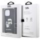7. Etui Karl Lagerfeld Crossbody Saffiano Karl & Choupette na iPhone 14 Pro - czarne