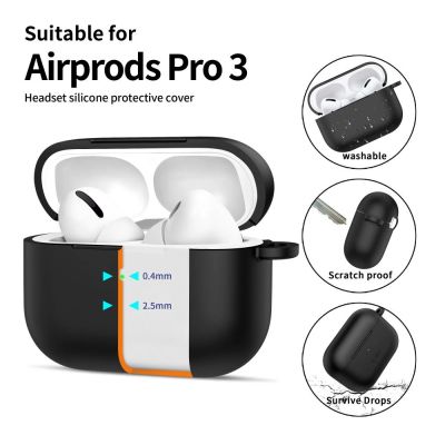 4. Etui Tech-Protect Silicone Hook na AirPods Pro 3 - czarne