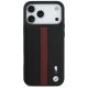 3. Etui BMW M Perforated Stripe Logo MagSafe na iPhone 17 Pro Max - czerwone