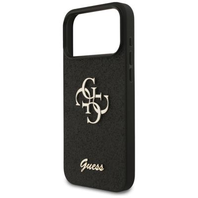 6. Etui Guess Fixed Glitter Big 4G na iPhone 17 Pro Max - czarne