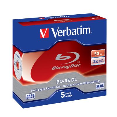 2. Verbatim BD-RE DL 50GB 2 x 5 Pack Jewel Case 5 szt.