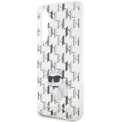5. Etui Karl Lagerfeld Monogram Choupette na Samsung Galaxy S23 FE - przezroczyste