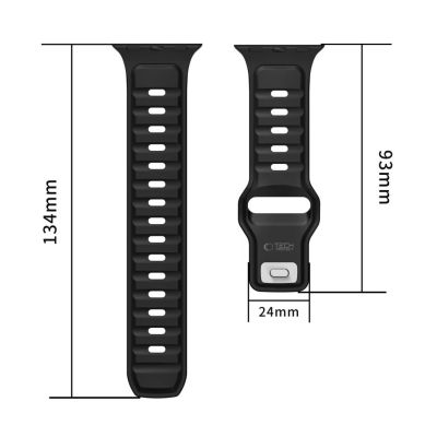 3. Pasek Tech-Protect IconBand Line na Apple Watch 44 / 45 / 46 / 49 mm - czarny