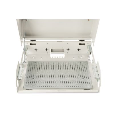 14. Szafa wisząca NWS 19" Slim Line 3HE rotierbar, 2HE fix, 145x500x475 mm, kolor szary (RAL 7035)