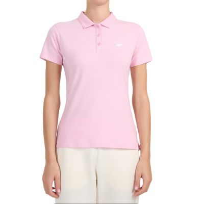 Koszulka damska polo 4F F0768 jasny róż 4FWMM00TPTSF0768 56S