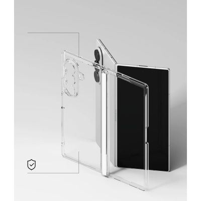 6. Etui Ringke Fusion Flap na Samsung Galaxy Z Fold 8 Ultra - przezroczyste