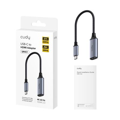 2. CUDY UH401 Stacja dokująca HUB Wyjście HDMI