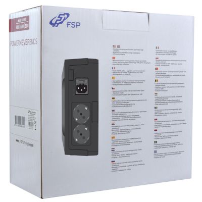 5. FSP Nano 800 zasilacz UPS Czuwanie (Offline) 0,8 kVA 480 W 2 x gniazdo sieciowe