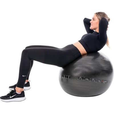 33. PIŁKA DO ĆWICZEŃ FITNESS 65CM CZARNA PURE 2 IMPROVE
