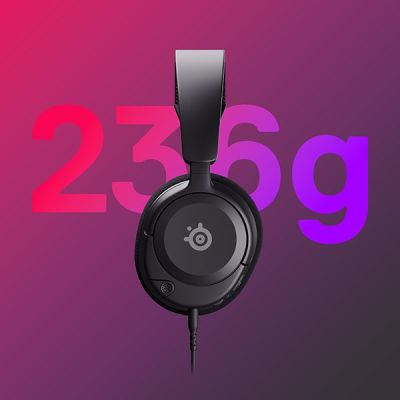 7. Słuchawki SteelSeries Arctis Nova 1 Black PC Odnowione
