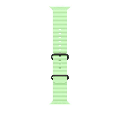 Apple Pasek 49mm Neon Żółty Ocean Band - Tytanowy Czarny