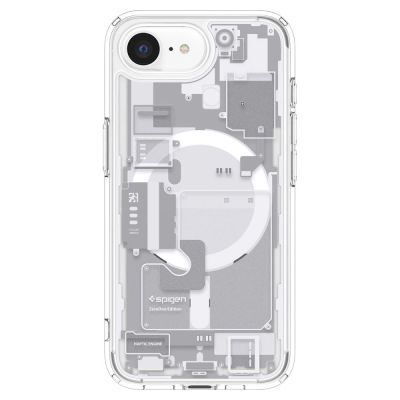 4. Etui Spigen Ultra Hybrid MagSafe na iPhone 16e / 17e Zero One - białe