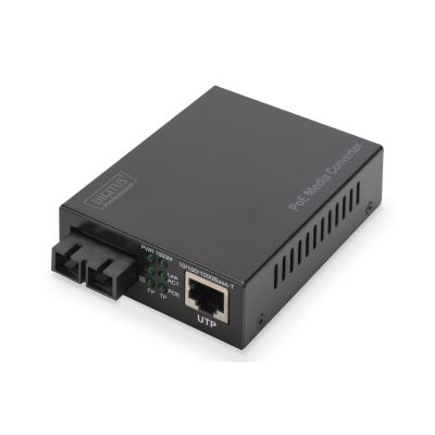 22. Media konwerter RJ45 10/100/1000Base-T na SC duplex 1000Base-LX, SM, 20km