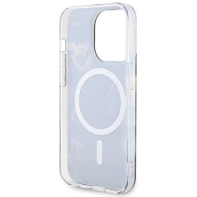7. Etui Guess Golden Marble MagSafe na iPhone 14 Pro Max - czarne