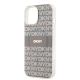 6. Etui DKNY IML Mono & Stripe MagSafe na iPhone 15 / 14 / 13 - beżowe