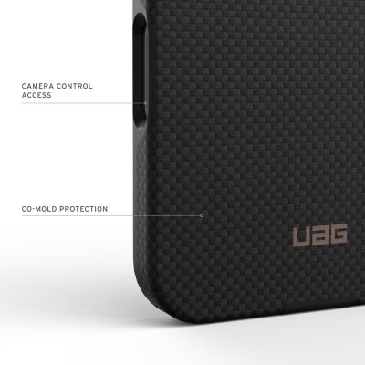 5. UAG Fibr Armr MagSafe - etui do iPhone 17 Pro Max kompatybilne z MagSafe (kevlar graphite / bronze)