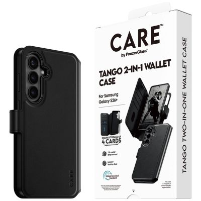 6. Etui CARE by PanzerGlass Tango 2w1 Wallet na Samsung Galaxy S26+ - czarne