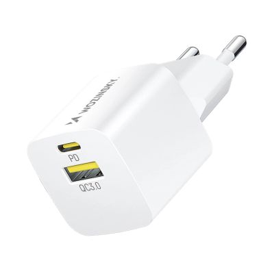 Ładowarka sieciowa Wozinsky WWCEAC GaN USB-A USB-C 33W - biała