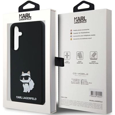 8. Etui Karl Lagerfeld Silicone Choupette na Samsung Galaxy A35 - czarne