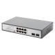 13. Digitus Przełącznik sieciowy niezarządzalny desktop 8x RJ45 Gb/s (w tym 6xPoE)+ 2x SFP, PoE++ max budżet 180W