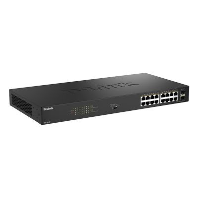 2. D-Link DGS-1018P Nie zarządzany Gigabit Ethernet (10/100/1000) Obsługa PoE Czarny