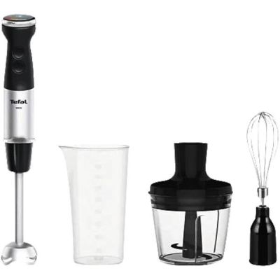 2. Blender ręczny TEFAL Quickchef+ HB673830 1000W 0.5L Czarny/Stalowy
