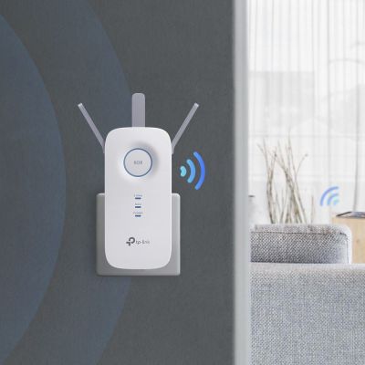 5. TP-Link RE450 Nadajnik i odbiornik sieci Biały 10, 100, 1000 Mbit/s