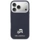 3. Etui Karl Lagerfeld Karl & Choupette Head Pins Saffiano MagSafe na iPhone 17 Pro Max - niebieskie