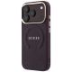 2. Etui Guess Saffiano Peony & Ring MagSafe na iPhone 17 Pro / 18 Pro - burgundowe
