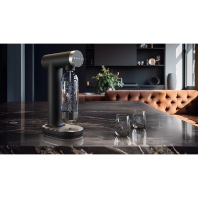 16. Smeg Wassersprudler SKC01BLM, 800ml Flasche, Mattschwarz