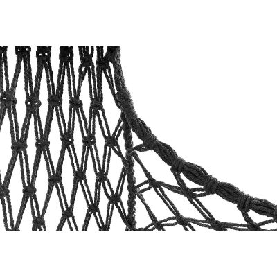 13. HAMAK AŻUROWY FOTEL WISZĄCY BOCIANIE GNIAZDO 60x60x115CM Z PODUSZKĄ CIEMNO SZARY