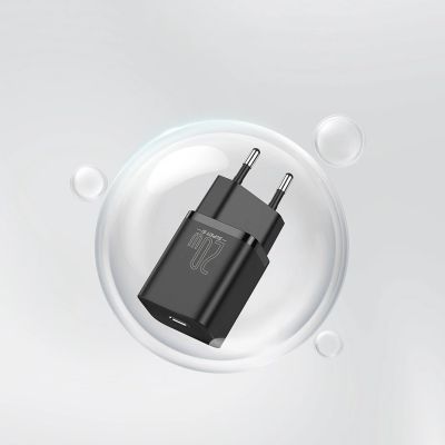 14. Baseus Super Si 1C szybka ładowarka USB Typ C 20W Power Delivery + kabel USB Typ C - Lightning 1m czarny (TZCCSUP-B01)