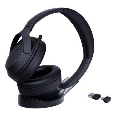 7. Yealink BH78 Zestaw słuchawkowy Przewodowy i Bezprzewodowy Opaska na głowę Połączenia/muzyka USB Type-C / USB Type-A Bluetooth Podstawka do ładowania Czarny
