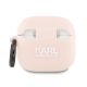 2. Etui Karl Lagerfeld Silicone Choupette Head 3D na AirPods 4 - różowe