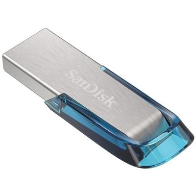 3. DYSK SANDISK USB 3.0 ULTRA FLAIR 128GB NIEBIESKI  150MB/s