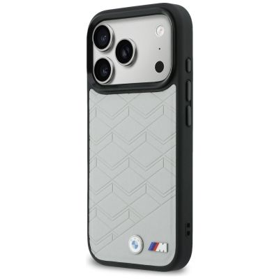 2. Etui BMW M Shape Logo MagSafe do iPhone 17 Pro szary