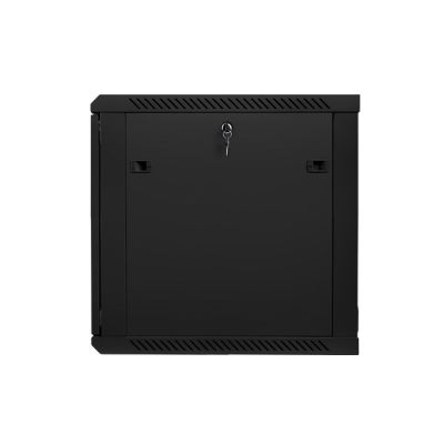 9. Szafa rack Lanberg WF01-6612-10B (12U; 635mm / 600mm / 600 mm; wisząca; Szklane; 19''; kolor czarny)