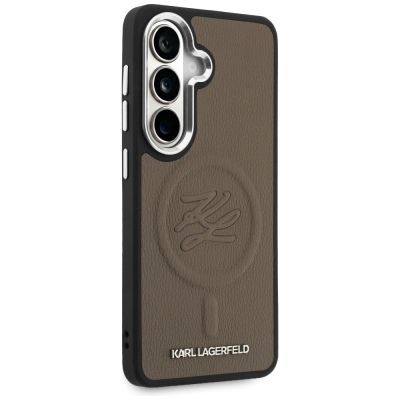 4. Etui Karl Lagerfeld Embossed Ring Initials MagSafe na Samsung Galaxy S26 - brązowe
