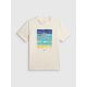 6. T-shirt regular z nadrukiem męski 4F 4FRSS26TTSHM4291-11S