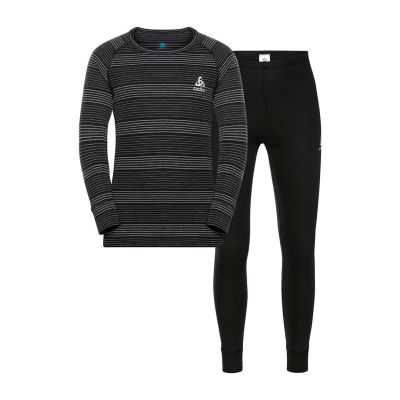 Bielizna termoaktywna - zestaw Odlo Set ACTIVE WARM Special Set roz. L Ciemnoszara