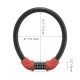 3. Zapięcie rowerowe Rockbros RKS870-BK na szyfr linka stalowa 85 cm - czerwone