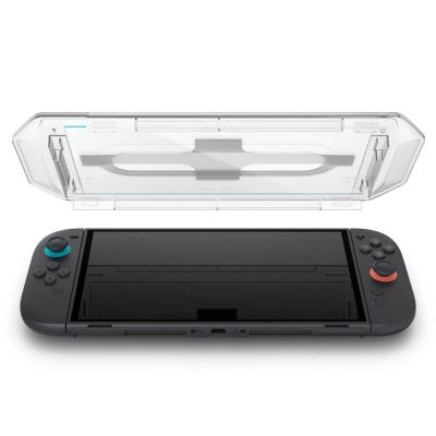 5. Szkło hartowane Spigen Glas.Tr ”EZ FIT” 2-pack na Nintendo Switch 2 - przezroczyste