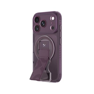 3. Etui AMAZINGTHING Titan Pro Lens Stand Set na iPhone 18 Pro z uchwytem magnetycznym i podstawką kompatybilne z MagSafe - fioletowe