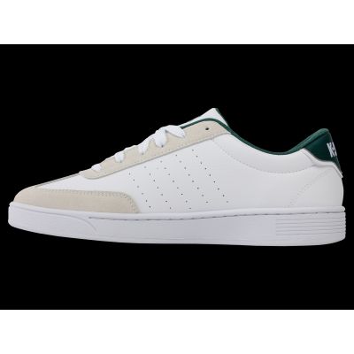 5. Sneakersy K-swiss COURT BALBOA WHITE/CLOUD DANCER/POSY GREEN-M (04735-168-M)