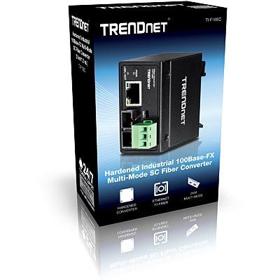 7. Media konwerter TRENDnet TI-F10SC - Ethernet, Fast Ethernet - 10Base-T, 100Base-FX, 100Base-TX - RJ-45 / SC wielomodowy - do 2 km - 1310 nm