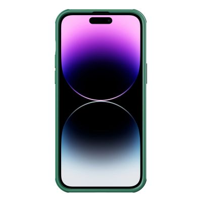 4. Nillkin CamShield S Case etui iPhone 14 Pro Max pancerny pokrowiec osłona na aparat zielone